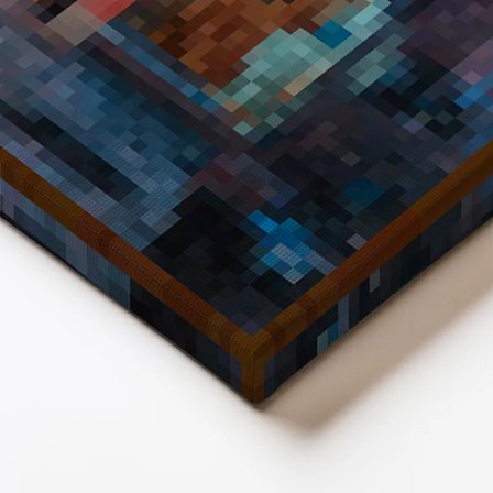 Dikey Kanvas Tablo Backyard Piksel Minecraft Tablosu Ev Ofis Salon Duvar Dekoru
