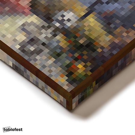Dikey Kanvas Tablo Pond Piksel Minecraft Tablosu Ev Ofis Salon Duvar Dekoru