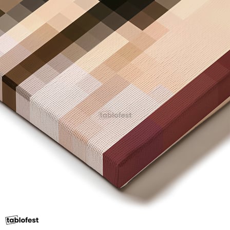 Dikey Kanvas Tablo Panoramik Wanderer Piksel Minecraft Tablosu Ev Ofis Salon Duvar Dekoru
