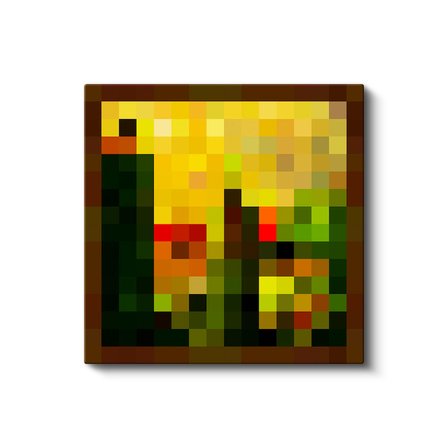 Kare Kanvas Tablo Albanian Piksel Minecraft Tablosu Ev Ofis Salon Duvar Dekoru