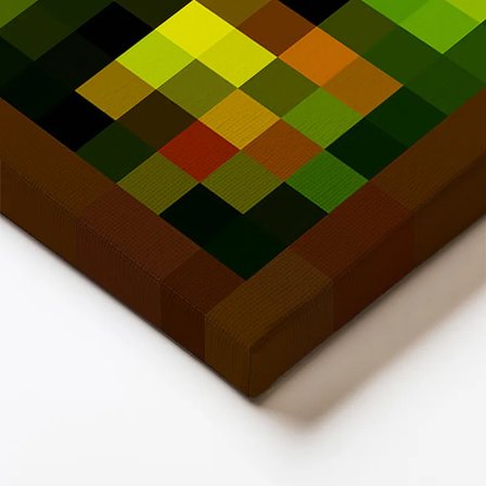 Kare Kanvas Tablo Albanian Piksel Minecraft Tablosu Ev Ofis Salon Duvar Dekoru