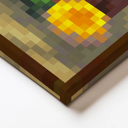 Kare Kanvas Tablo Baroque Piksel Minecraft Tablosu Ev Ofis Salon Duvar Dekoru