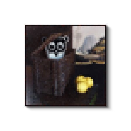 Kare Kanvas Tablo Owlemons Piksel Minecraft Tablosu Ev Ofis Salon Duvar Dekoru