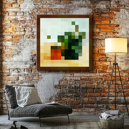 Kare Kanvas Tablo Paradisträd Minecraft Tablosu Ev Ofis Salon Duvar Dekoru