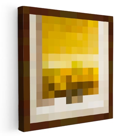 Kare Kanvas Tablo Wasteland Piksel Minecraft Tablosu Ev Ofis Salon Duvar Dekoru