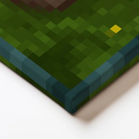 Kare Kanvas Tablo Wither Piksel Minecraft Tablosu Ev Ofis Salon Duvar Dekoru