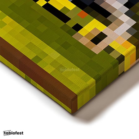 Yatay Panoramik Kanvas Tablo Changing Piksel Minecraft Tablosu Ev Ofis Salon Duvar Dekoru