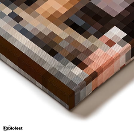 Yatay Panoramik Kanvas Tablo Finding Piksel Minecraft Tablosu Ev Ofis Salon Duvar Dekoru