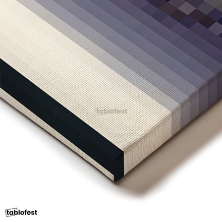 Yatay Panoramik Kanvas Tablo Lowmist Piksel Minecraft Tablosu Ev Ofis Salon Duvar Dekoru