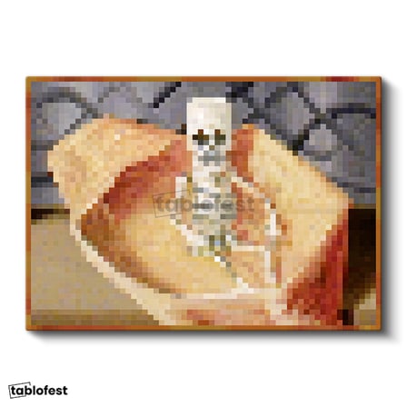 Yatay Kanvas Tablo Mortal Coil Piksel Minecraft Tablosu Ev Ofis Salon Duvar Dekoru