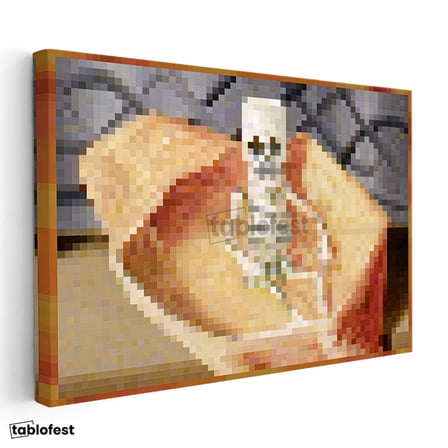 Yatay Kanvas Tablo Mortal Coil Piksel Minecraft Tablosu Ev Ofis Salon Duvar Dekoru
