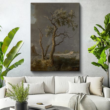 Dikey Kanvas Tablo S.R.V. Yelkenliler Denizi Fırtınalı Hava Dalgalı Su Ressam Tablosu Ev Ofis Dekoru