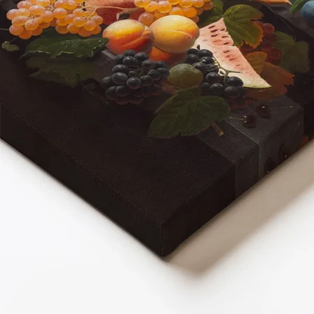 Dikey Kanvas Tablo Severin Roesen Beyaz Şaraplı Kadeh Çilek Üzüm Ressam Tablosu Ev Ofis Dekoru