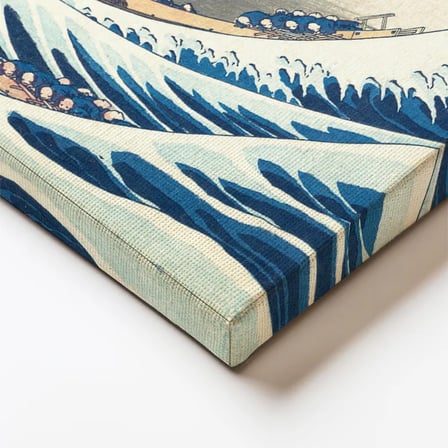 Yatay Kanvas Tablo Hokusai Büyük Dalga Kanagawa Fuji Dağı Ukiyo-e Japon Ressam Tablosu Duvar Dekoru