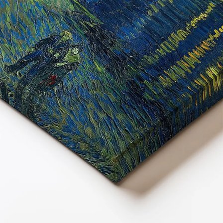 Yatay Kanvas Tablo Van Gogh Rhone Üzerinde Yıldızlı Gece Rıhtım Ressam Tablosu Ev Ofis Duvar Dekoru