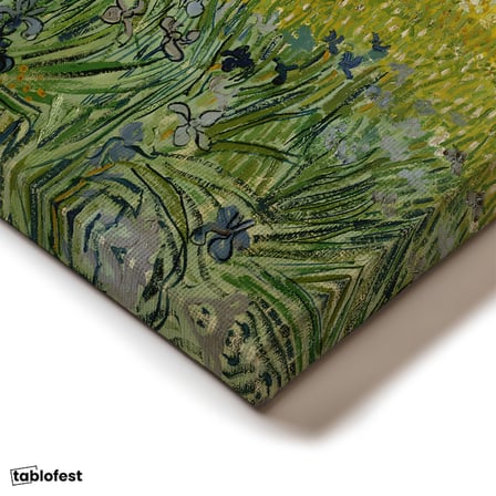 Yatay Kanvas Tablo Van Gogh Buğday Tarlası Köy Ressam Tablosu Ev Ofis Duvar Dekoru
