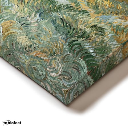 Yatay Kanvas Tablo Van Gogh Buğday Tarlası Yokuş Yukarı Ressam Tablosu Ev Ofis Duvar Dekoru