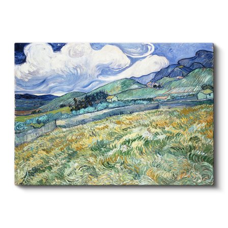Yatay Kanvas Tablo Van Gogh Buğday Tarlası Yokuş Yukarı Ressam Tablosu Ev Ofis Duvar Dekoru