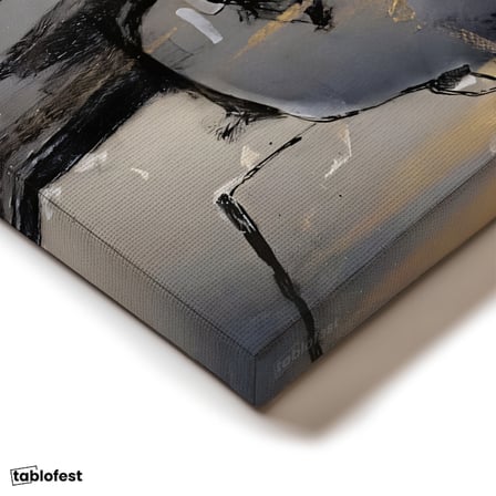 Dikey Kanvas Tablo Kadın Yüzü Silüeti Modern Sanat Tablo Ev Ofis Duvar Dekoru