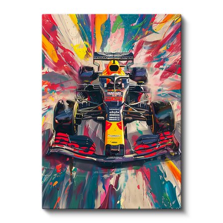 Dikey Kanvas Tablo Red Bull F1 Yarış Aracı Formula 1 Tablosu Ev Ofis Duvar Dekoru