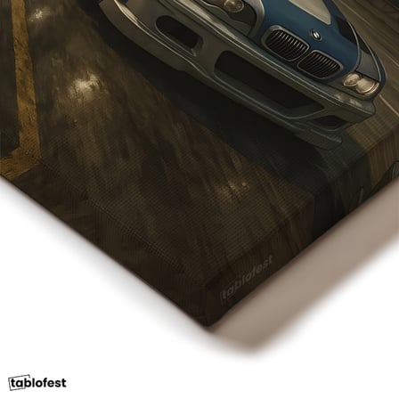 Dikey Kanvas Tablo BMW M3 GTR Most Wanted Oyun Temalı BMW Tablosu Ev Ofis Duvar Dekoru