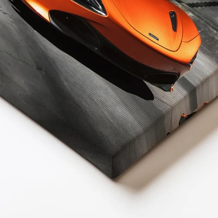 Yatay Kanvas Tablo Depo Hangarda İki Adet McLaren Spor Araba McLaren Tablosu Ev Ofis Duvar Dekoru