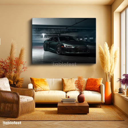Yatay Kanvas Tablo Audi R8 V10 Performance Coupe Audi Tablosu Ev Ofis Duvar Dekoru