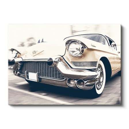 Yatay Kanvas Tablo 1957 Klasik Cadillac Eldorado Nostalji Araba Tablosu Ev Ofis Duvar Dekoru