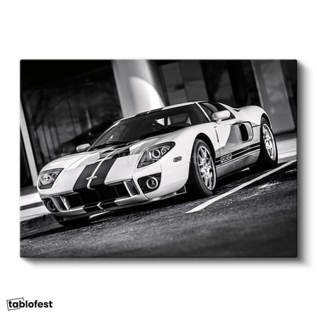 Yatay Kanvas Tablo Ford GT 2005 Le Mans Efsanesi Cadde Versiyonu Ford Tablosu Ev Ofis Duvar Dekoru