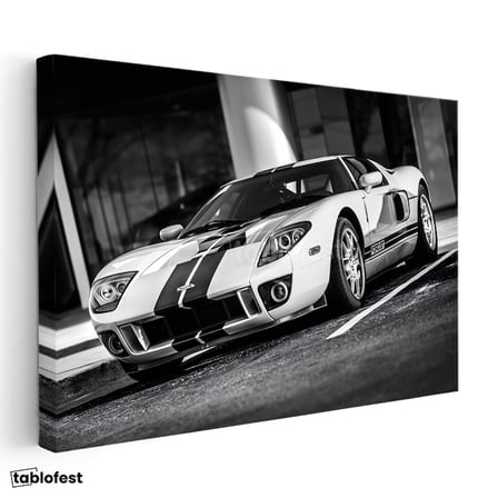 Yatay Kanvas Tablo Ford GT 2005 Le Mans Efsanesi Cadde Versiyonu Ford Tablosu Ev Ofis Duvar Dekoru