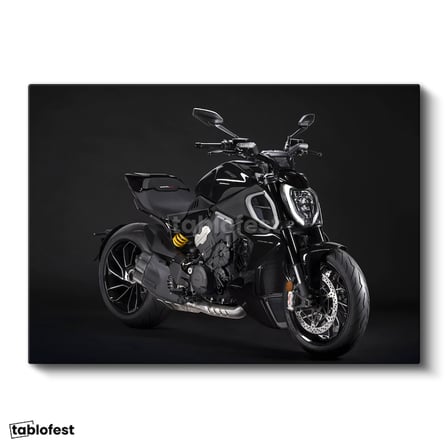 Yatay Kanvas Tablo Ducati XDiavel S Karanlık Mod Agresif Duruş Ducati Tablosu Ev Ofis Duvar Dekoru
