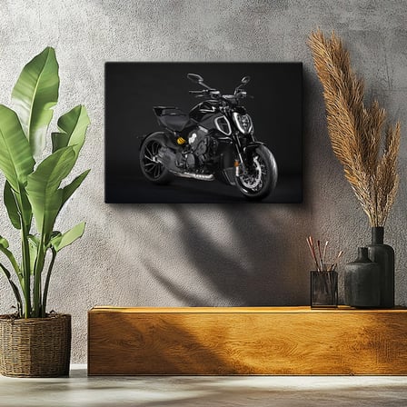 Yatay Kanvas Tablo Ducati XDiavel S Karanlık Mod Agresif Duruş Ducati Tablosu Ev Ofis Duvar Dekoru
