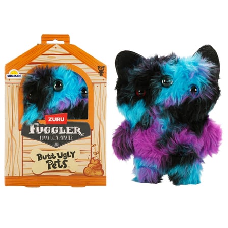 Fuggler Butt Ugly Pets Reek-O Mavi Siyah Peluş Oyuncak - 22.5 CM