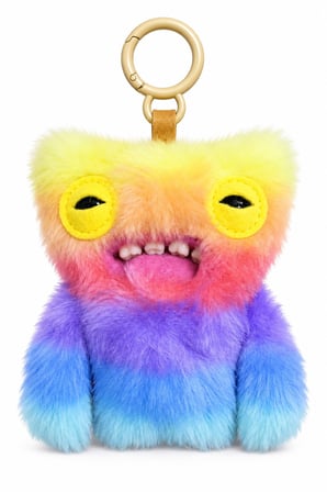 Fuggler Wide Eyed Weirdo Peluş Anahtarlık Gökkuşağı Tüylü - 12.5 CM
