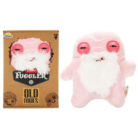 Fuggler Old Fogies Oogah Boogah Pembe Beyaz Sakallı Peluş Oyuncak - 22.5 CM