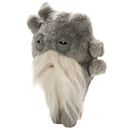 Fuggler Old Fogies Captain Cardiac Gri Beyaz Sakallı Peluş Oyuncak - 22.5 CM