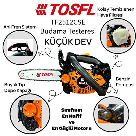 TOSFL TF2512CSE 1,5 HP BUDAMA TESTERESİ