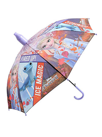 Frozen Karlar Ülkesi Ice Magic PVC Koruma Kılıflı Çocuk Şemsiyesi - 3 - 12 Yaş Arası Çap : 85 cm