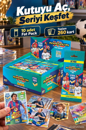 Panini FIFA 365 Adrenalyn XL 2027 Fat Pack 10'lu Kapalı Kutu Toplam 260 Futbol Kartı