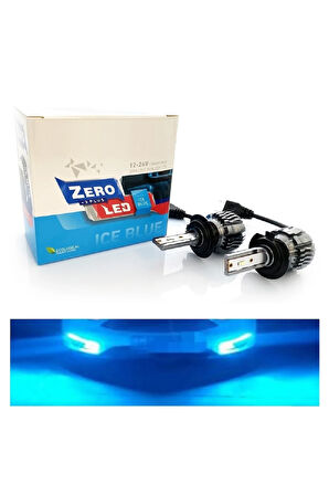 H7 Led Xenon Oto Ampul Zero Fansız Buz Mavi