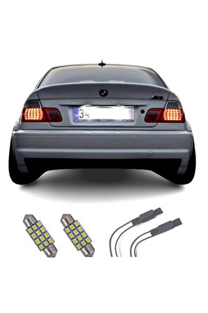 Bmw E46 Beyaz Led Plaka Aydınlatma Ampul Seti