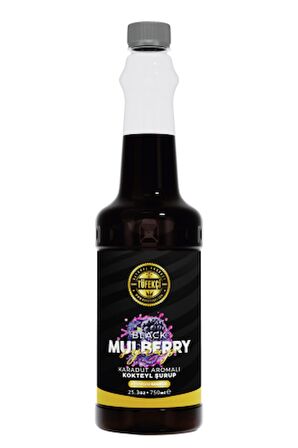 By Tüfekçi Karadut Mulberry Kokteyl, Pasta Ve Kahve Şurubu Yeni Formül Yüksek Aroma 750 ml