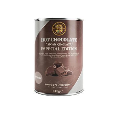 Sıcak Çikolata (HOT CHOCOLATE) Yüksek Kakao Ve Gerçek Şeker 1000 gr