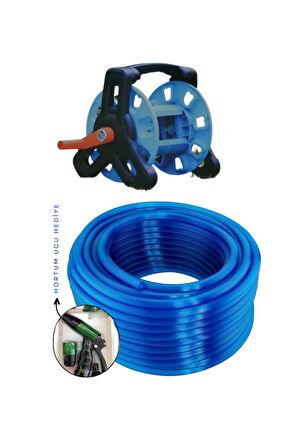 Taflan Tf6230 Hortum Makarası, Silikonlu Hortum 1/2" 25 Mt Ve 2 Fonk. Uç