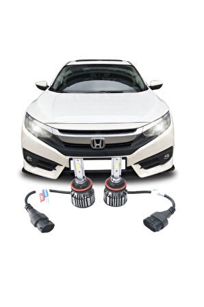 Honda Cıvıc Fc5 Led Kısa Far Ampulü Mono Led H11