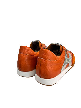Orange Hakiki Deri Sneaker