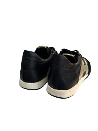 Siyah Hakiki Deri Sneaker