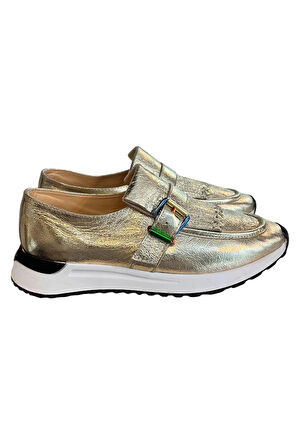 Dore Hakiki Deri Püskül Detay Comfort Sneaker