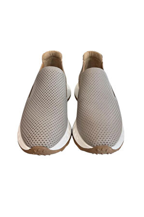 Vizon Hakiki Deri Yanları Lastikli Comfort Taban Sneaker