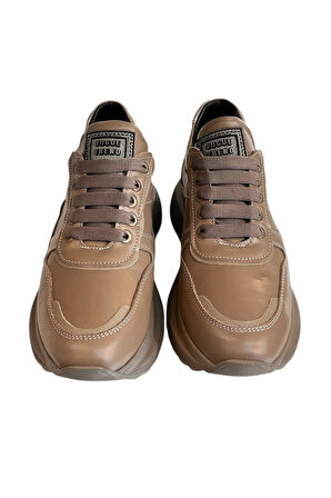 Vizon Hakiki Deri Comfort Taban Sneaker